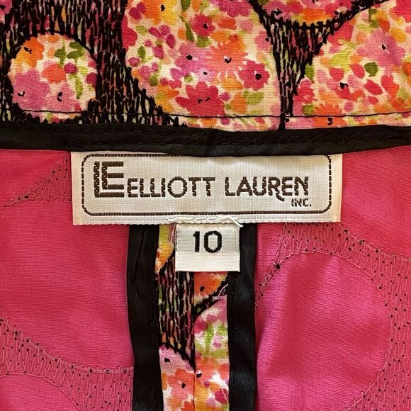 Elliott Lauren Vintage Smart Casual Chic Contemporary jacket blazer chic Sz 10 - Picture 12 of 13